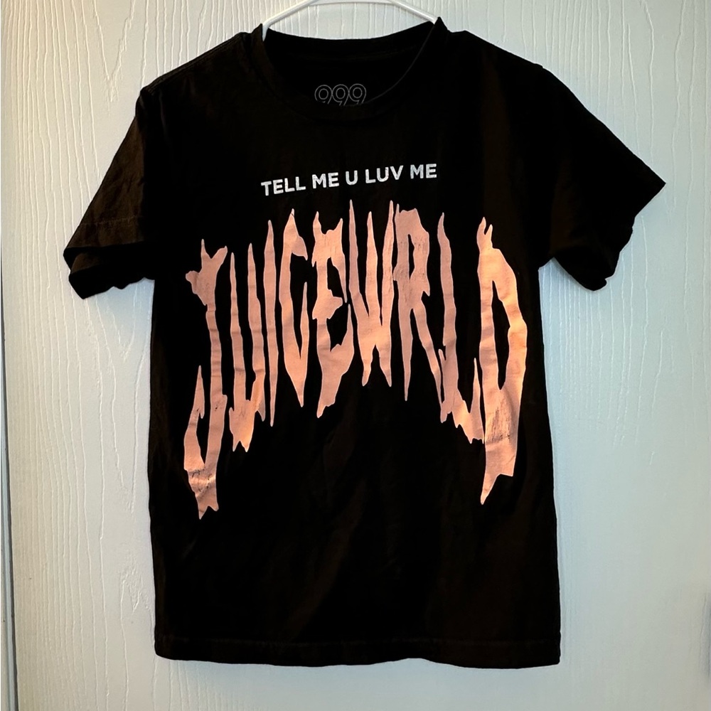 999 club Juice Wrld black pink short sleeve tee shirt women’s small